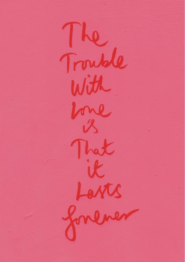 Romantic Valentine's Card – The Trouble With Love created by Brainbox Candy