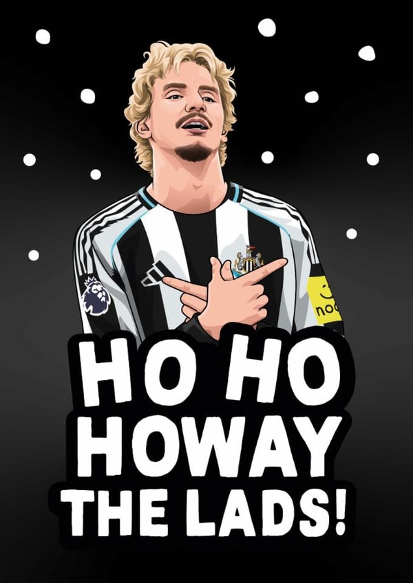 Funny Christmas Card - Nick Woltemade - Newcastle United created by All Things Banter