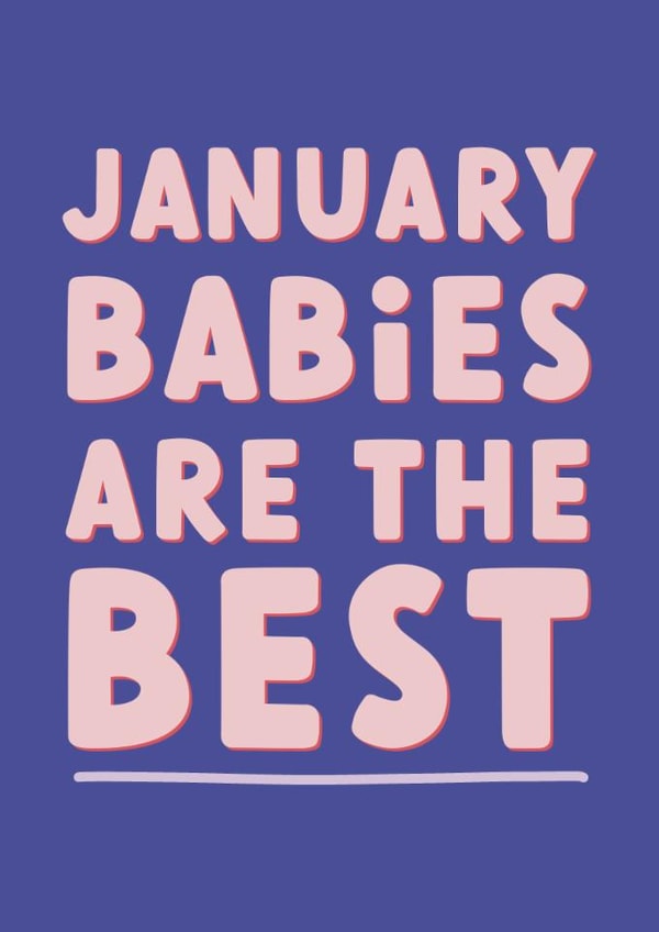 A Birthday Card For Anyone Born In January! created by Sarah Harding