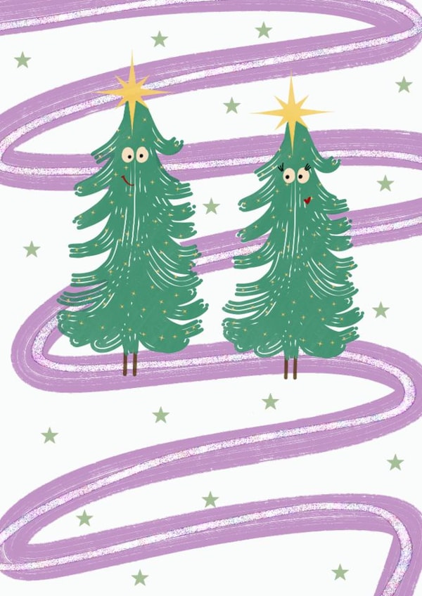 Cute Christmas tree card created by Auntie Roo’s 