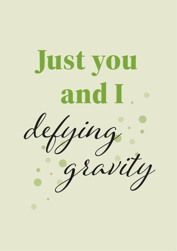 Wicked Card for friend, partner significant other Just You And I Defying Gravity created by Kayleigh Kreates