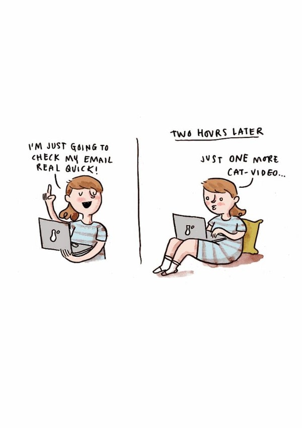 Funny Birthday Card - Just One More Cat Video created by Ohh Deer