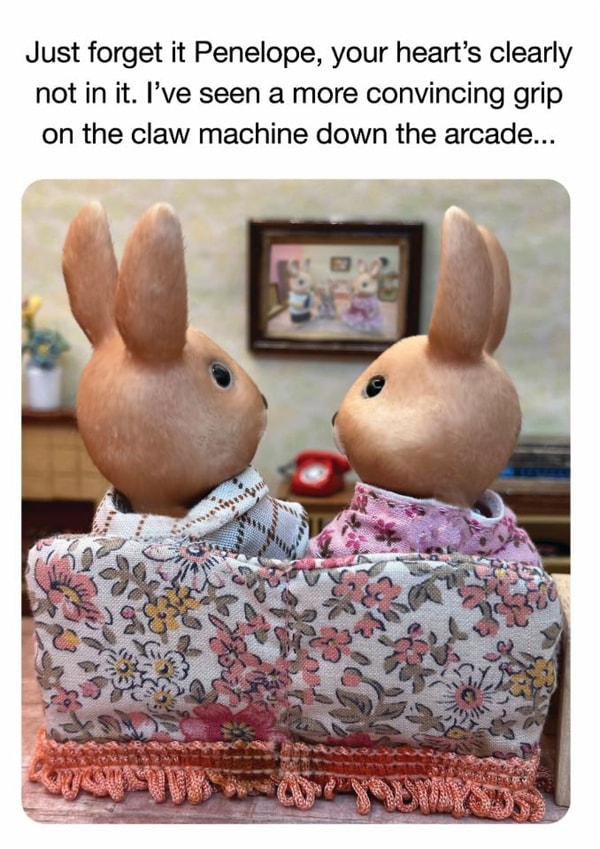 Funny Anniversary Card – Claw Machine Grip - Hand Job created by Brainbox Candy