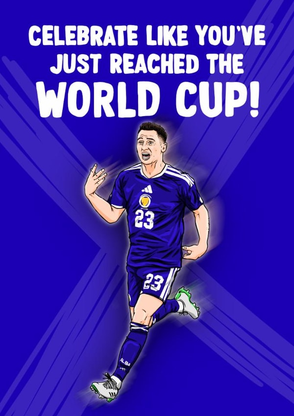 Scotland Football Themed Congratulations Card For Every Occasion created by ZB CREATIVE