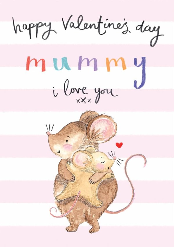 Cute Valentine's Day Card - From The Kids - For Mummy created by Making Meadows Ltd