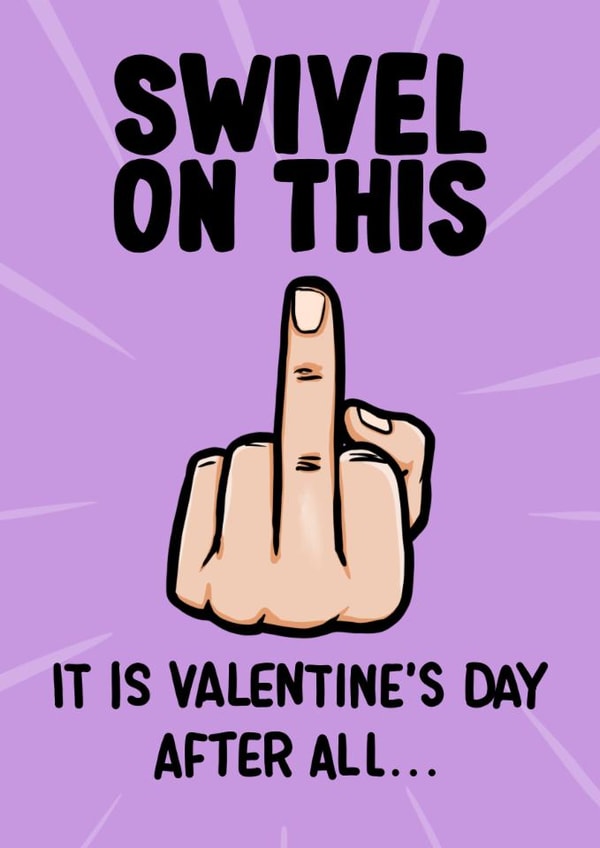 RUDE Valentines Day Card for Her - Hilarious Card created by ZB CREATIVE