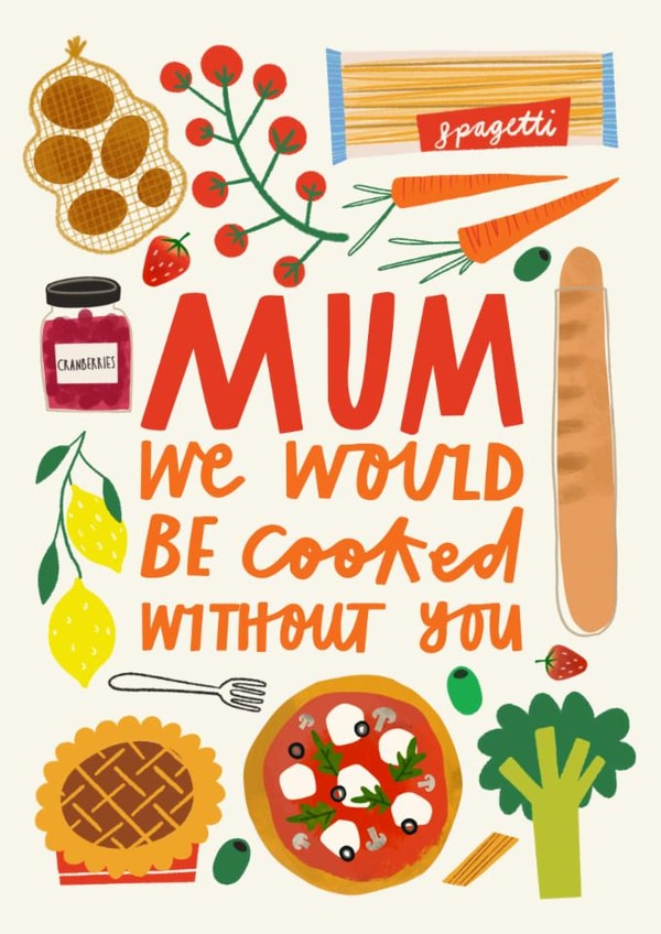 Funny Youth Slang Cooked Mother's Day Card created by AbiGoLucky
