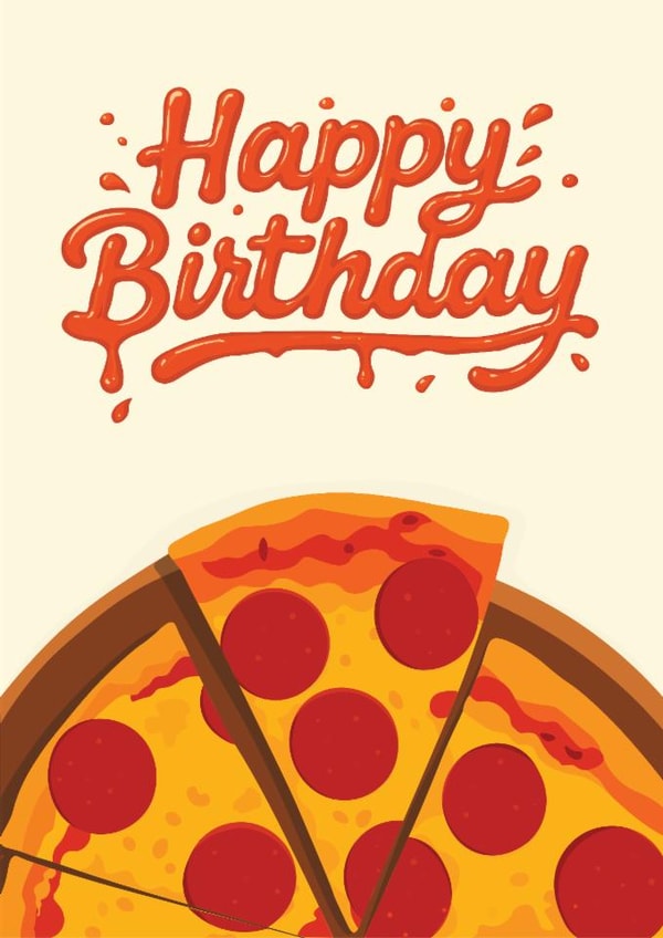 Happy Birthday - Pizza Card created by Ayliesh Chaplin