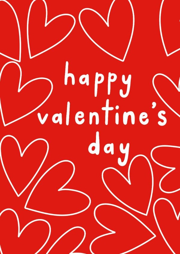 Classic Valentine's Day - Red Hearts created by Chloe Turner