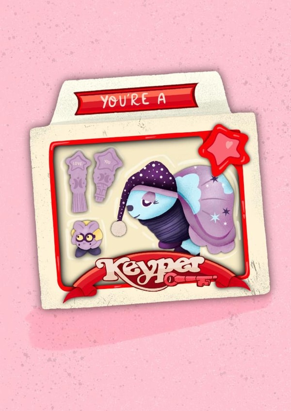 Nostalgic You’re a Keyper Valentine’s Day Card created by Donna Moran Designs