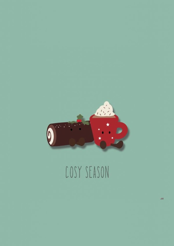 Cute jellycat inspired festive Christmas card created by Salt & Sage