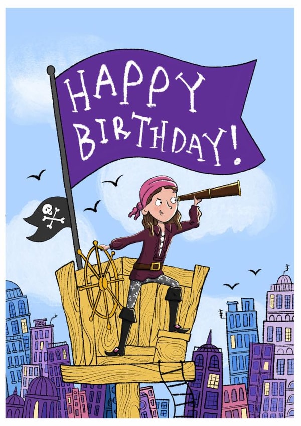 Happy birthday card for your favourite pirate! created by Jennifer Jamieson