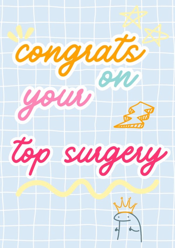 Congratulations on your top surgery created by The Biebs Collective