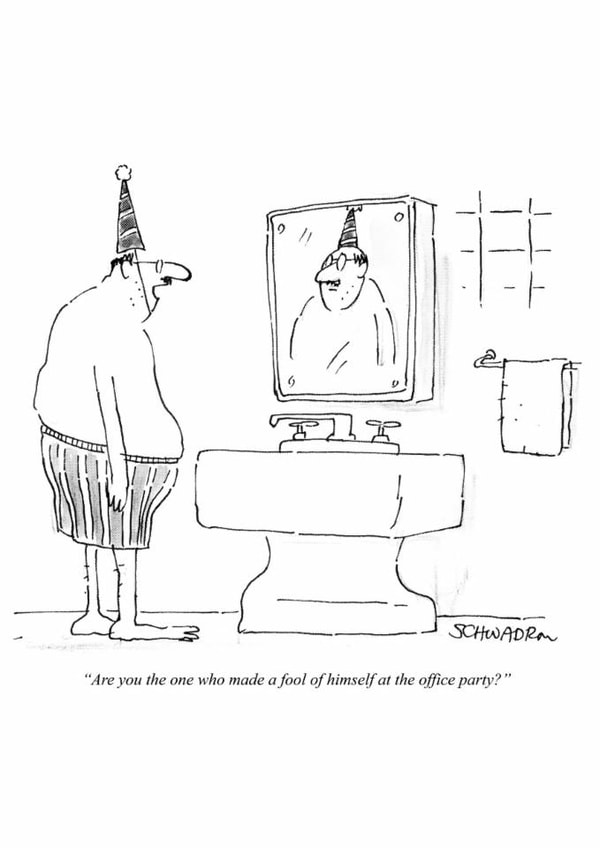 Funny Birthday/Christmas Card - Post-Party Reality Check created by Punch Limited