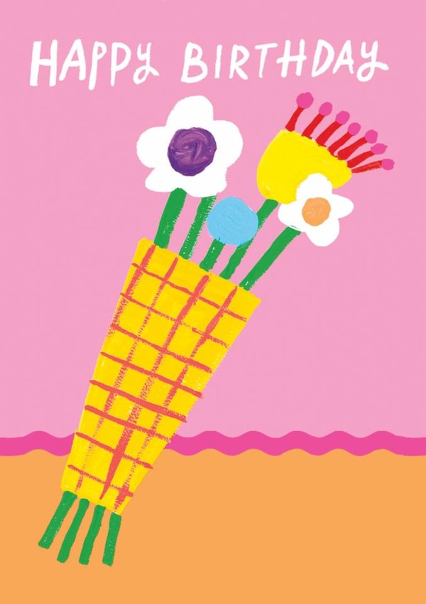 Pretty Birthday Card - Flower Bouquet created by Paper Salad