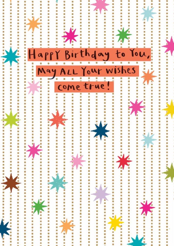 Classic Birthday Card - Colourful Star Garland created by Paper Salad