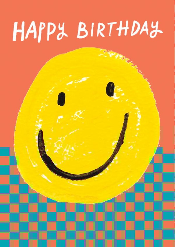 Cute Birthday Card - Smiley Face created by Paper Salad