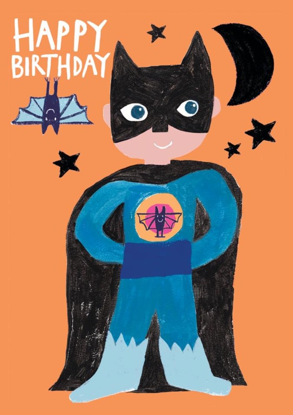 Cute Birthday Card - Superhero created by Paper Salad