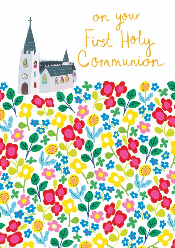 Classic Christening Card - First Holy Communion Card created by Paper Salad