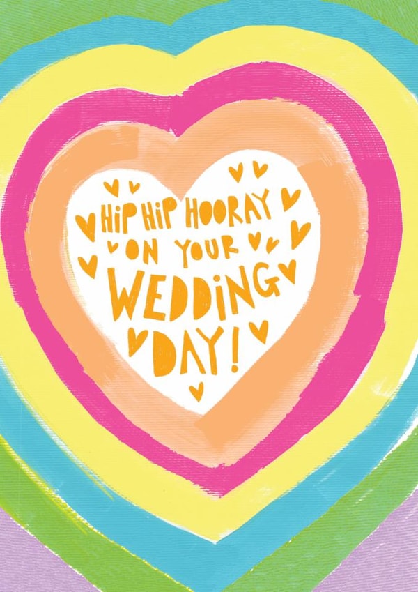 Hip Hip Hooray On Your Wedding Day Card created by Paper Salad
