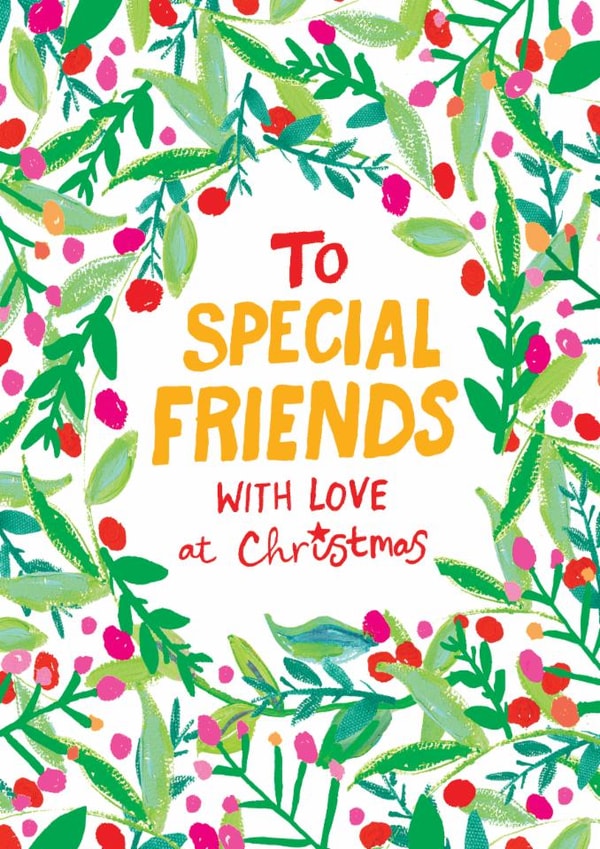 Classic Christmas Card - Special Friends - Holly And Berries created by Paper Salad