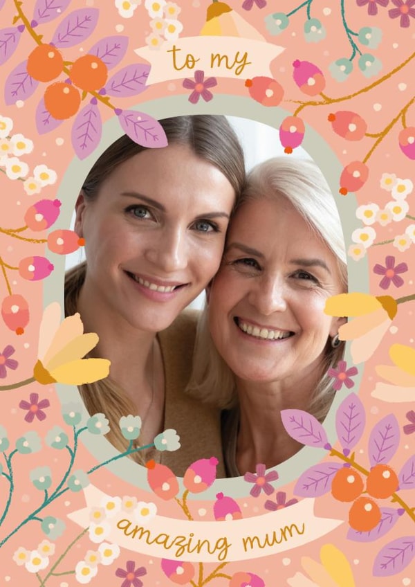 Pretty Mother's Day/Birthday Card - Amazing Mum created by The Pattern Press