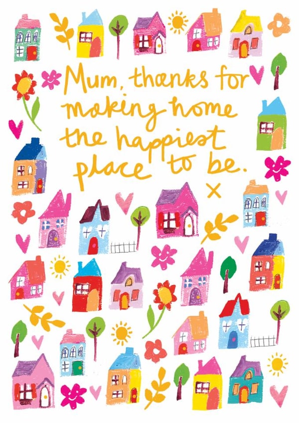 Classic Mother's Day Card - Happiest Place To Be created by Paper Salad