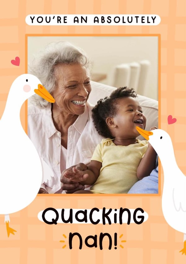 Cute Mother's Day Card - Quacking Nan - Ducks created by Joanne Hawker