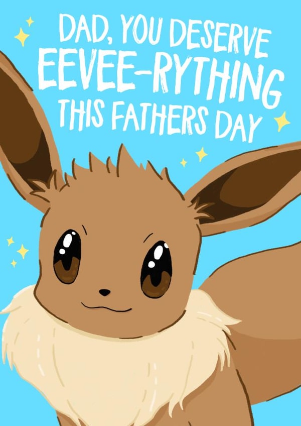 Cute Father's Day Card - Pokémon - Eevee created by Wild Card