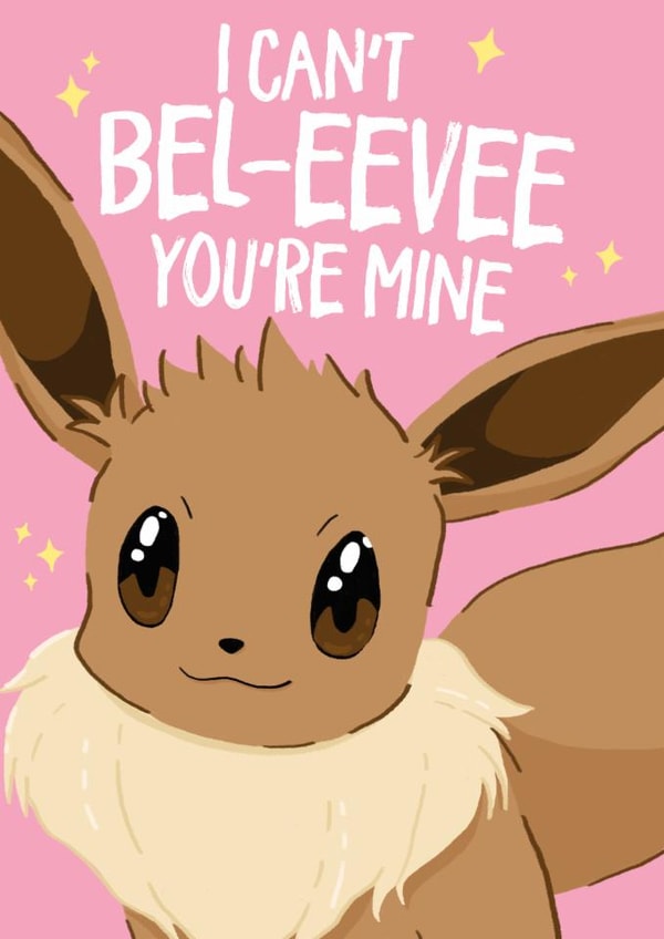 Cute Valentine's Day/Anniversary Card - Pokémon - Eevee created by Wild Card
