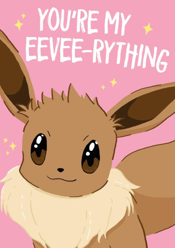 Cute Anniversary/Valentine's Day Card - Pokémon - Eevee created by Wild Card
