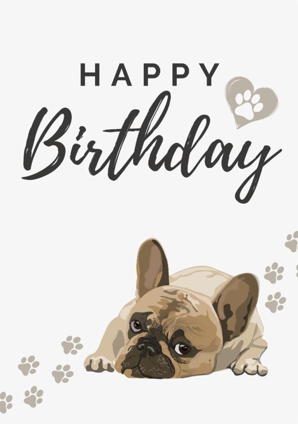 Dog Happy Birthday created by House of Aurora