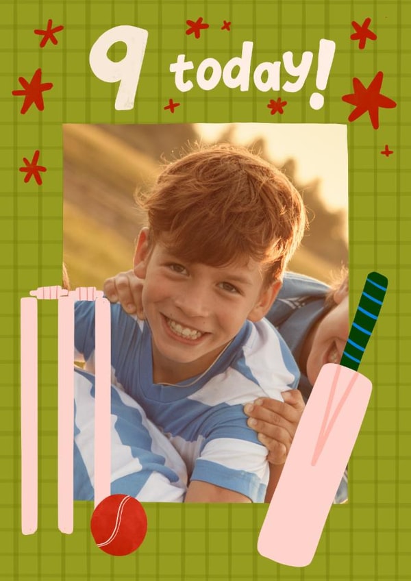 Classic Birthday Card - 9th - Cricket created by Carla Ellis