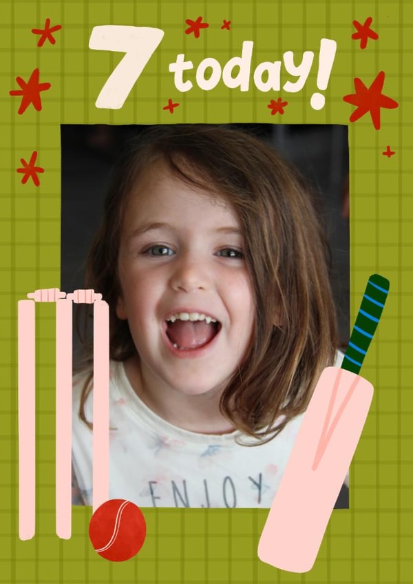 Classic Birthday Card - 7th - Cricket created by Carla Ellis