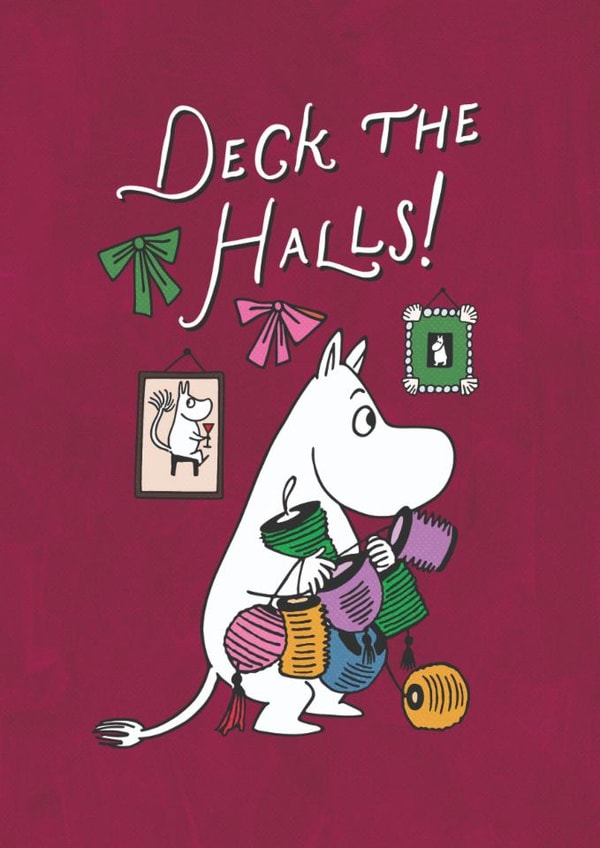Cute Christmas Card - Moomin - Deck The Halls created by Moomin Characters