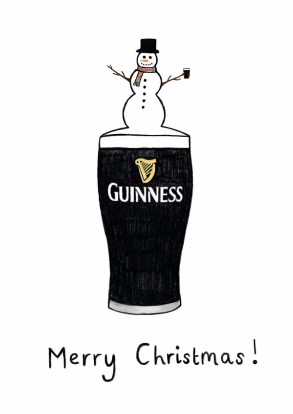 ‘Tis the Season…for Guinness - Guinness Christmas Card for Beer Lovers created by DoodleWads