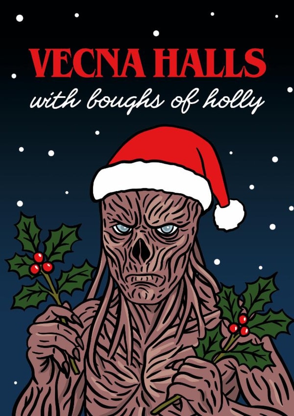 Funny Christmas Card - Vecna - Stranger Things created by Woody's Design