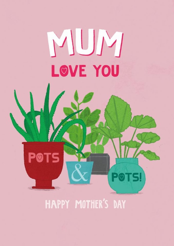 Classic Mother's Day Card - House Plants created by Pencilface