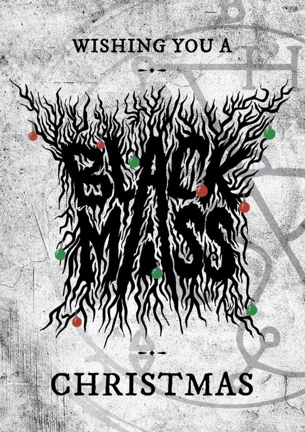 Wrestling Christmas Card - Black Mass Christmas - For a Wrestling Friend created by mil.creative_