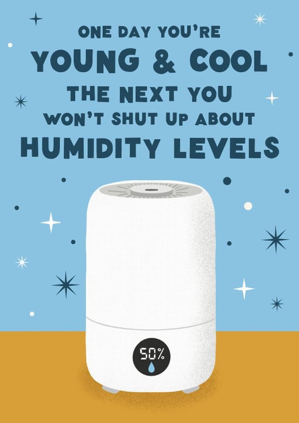 Funny Birthday Card - Humidifier created by @tikkled.pink