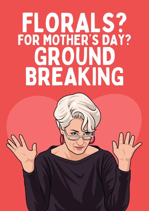 Funny Mother's Day Card - Miranda The Devil Wears Prada - Groundbreaking created by Sundiva Designs