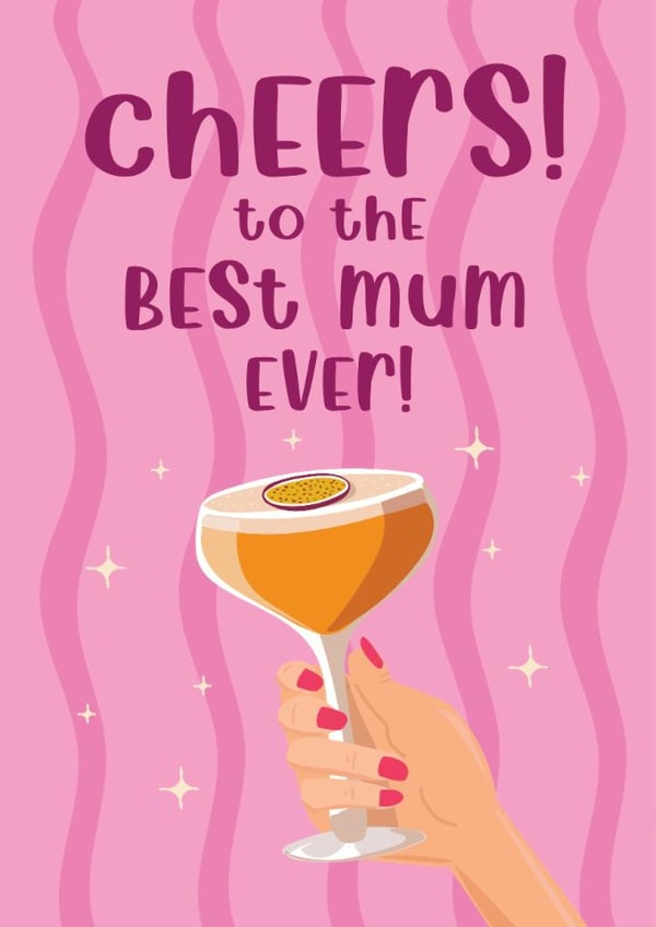 Classic Mother's Day Card - Pornstar Martini created by @Laura Lonsdale Designs