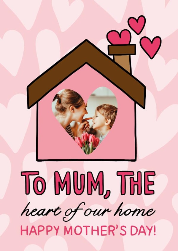 Heartfelt Mothers Day Card - Cute Card for Mum - Photo Mum Card created by TeePee Creations