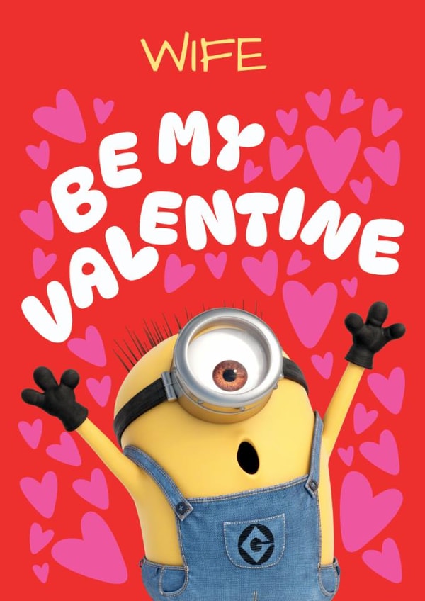 Funny Valentine’s Card – Minions – For Wife created by Danilo