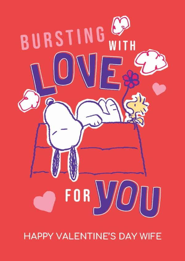Cute Valentine’s Card – Snoopy – For Wife created by Danilo