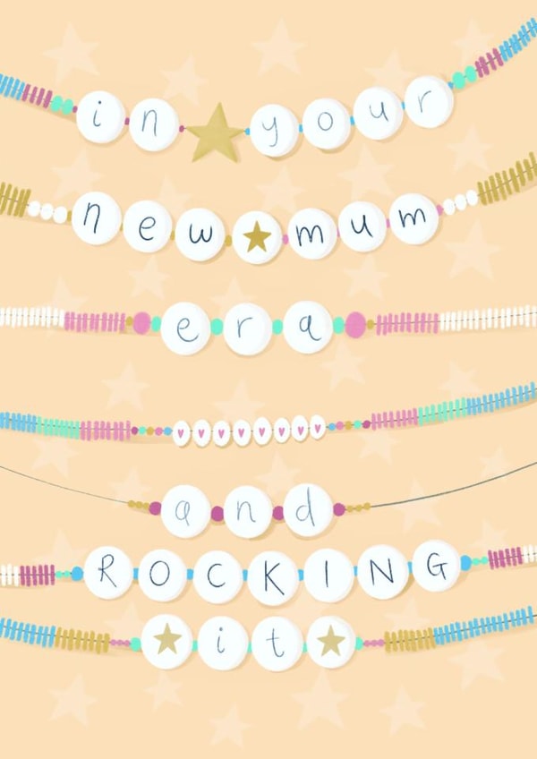 In Your New Mum Era - New Mum Card - Birthday/Mothers Day/New Baby created by Sian Moore Illustration