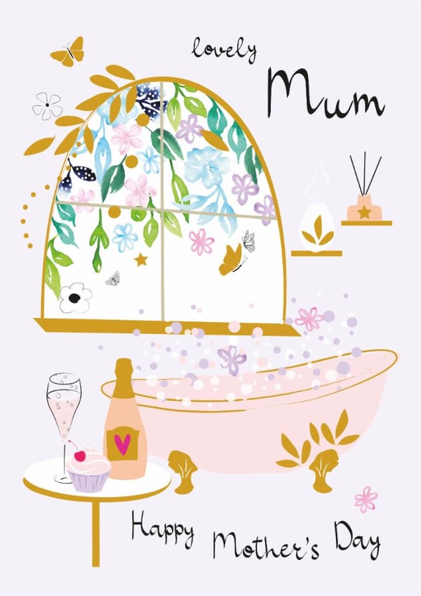 Classic Mother's Day Card - Pamper Bath created by SABIVO Design by Sabina