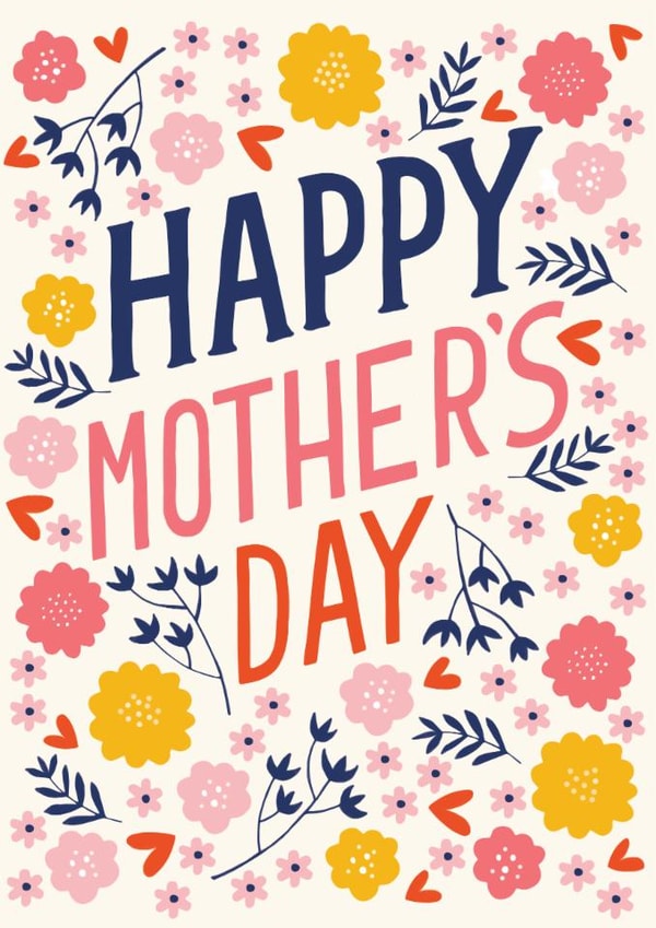 Classic Mother's Day Card - Pretty Florals created by The Boy and the Bear