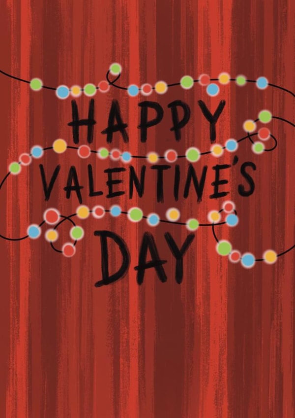 Retro Gaming Thriller Style Valentine’s Card for your Strange Significant Other created by Tommy Blue Illustration