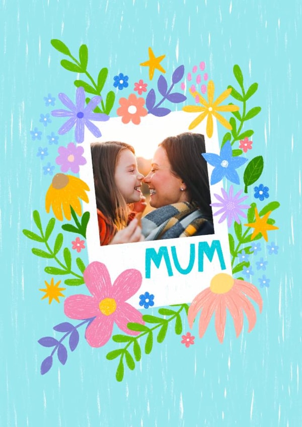 Pretty Mother's Day Card - Floral Photo Frame created by Ludicrous Prints